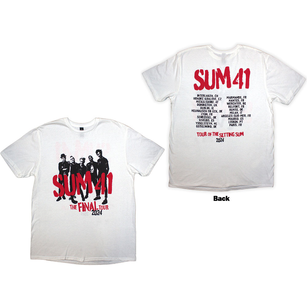 Sum 41 tričko Tour '24 Spray Paint Biela L