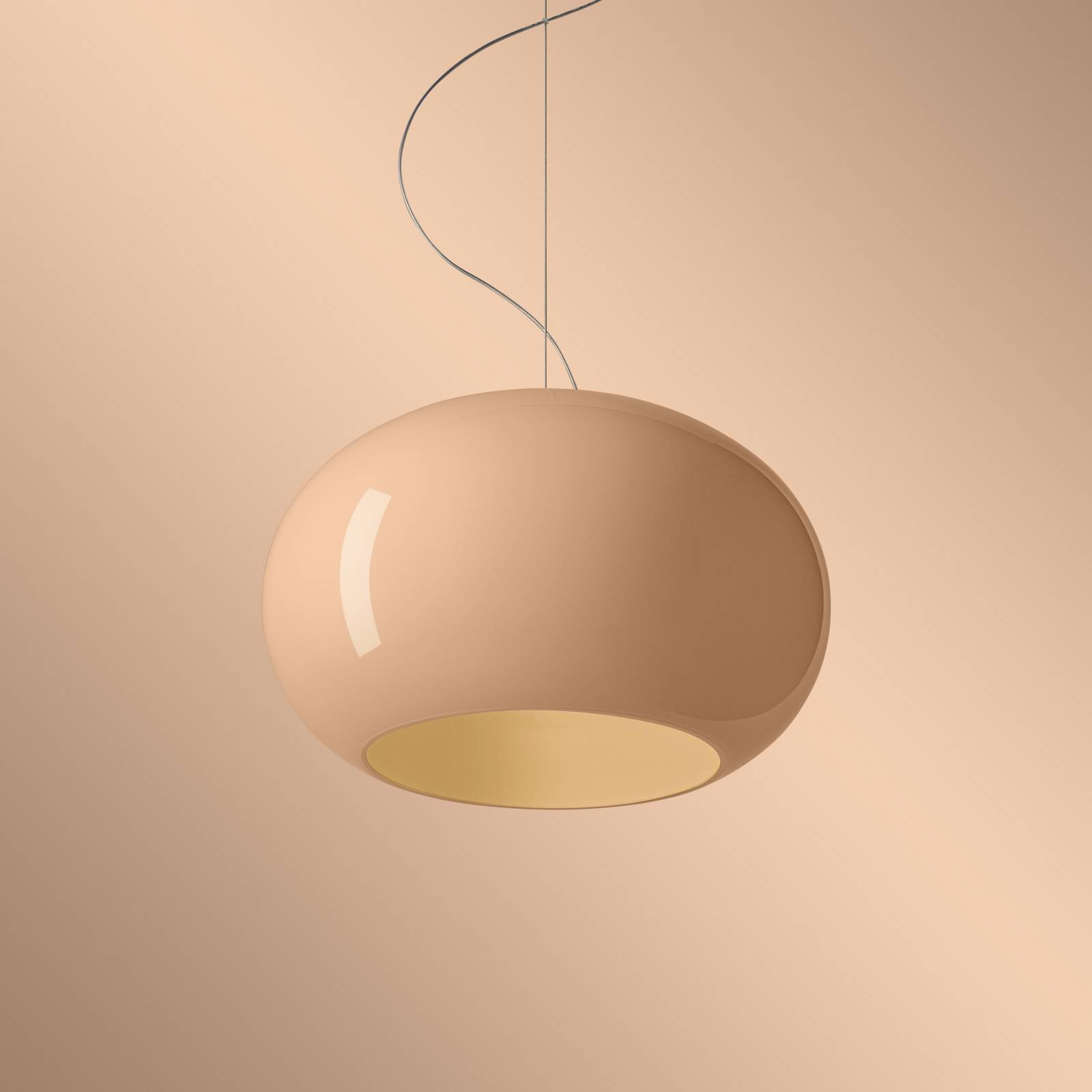 Foscarini LED závesné svietidlo Buds 2, cipria, zavesenie 350 cm