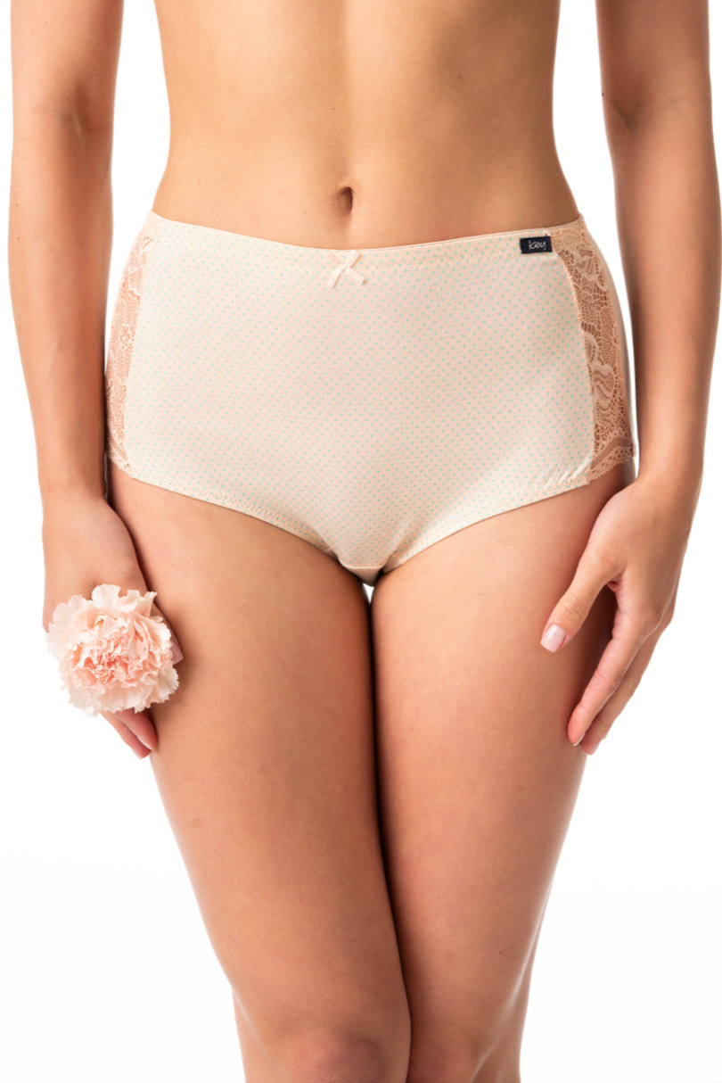 Dámske nohavičky Key LPF 616 A24 A'2 M-3XL broskvově bílá M