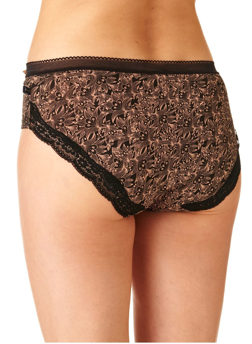 Dámske nohavičky Key LPC 725 B22 A'2 S-2XL mocca-černá M