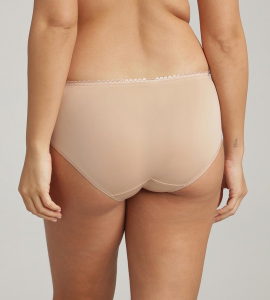 Dámske čipkované nohavičky PLAYTEX FLOWER ELEGANCE MIDI BRIEF - PLAYTEX - nude S