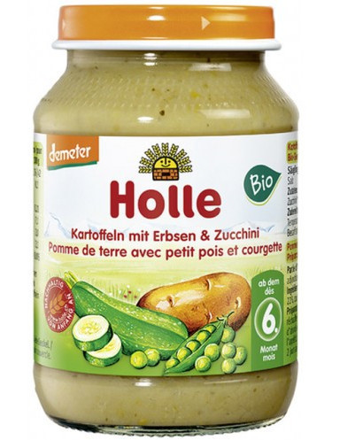 HOLLE bio detská desiata Zemiaky, hrášok, cuketa