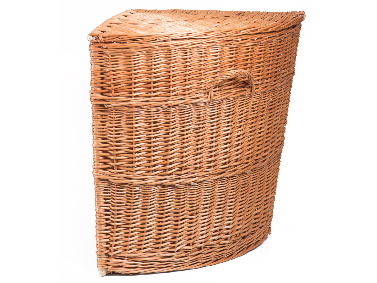 Kôš na bielizeň prútený rohový Kleding V.
