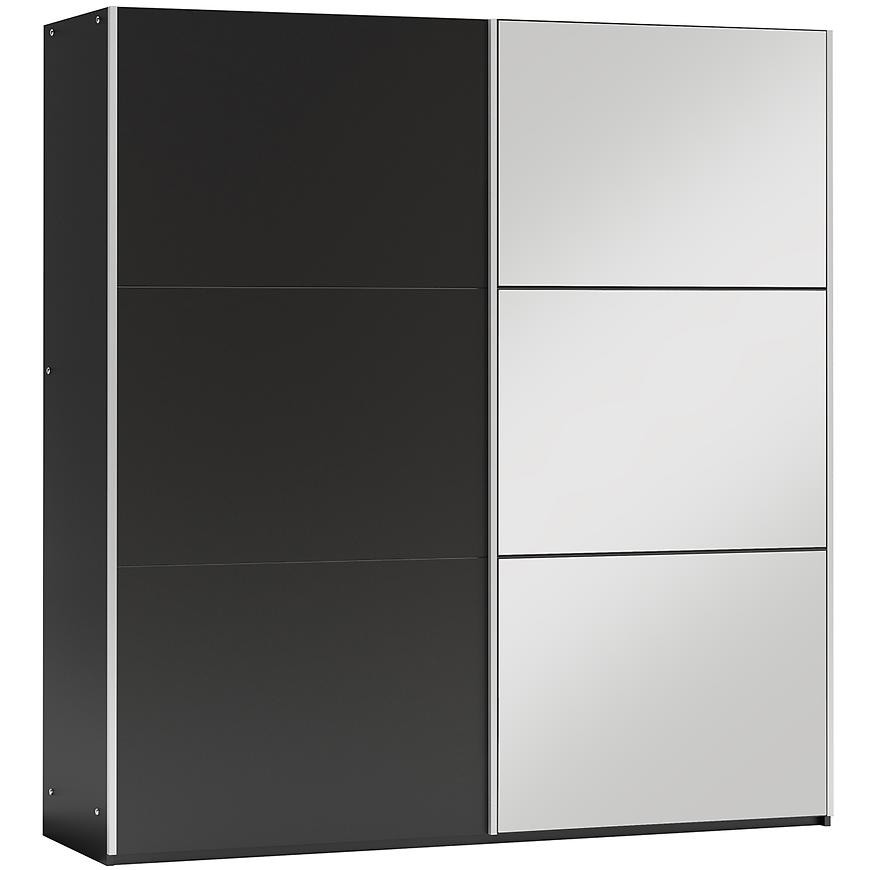 Skriňa Vigo 120 Čierna /zrkadlo