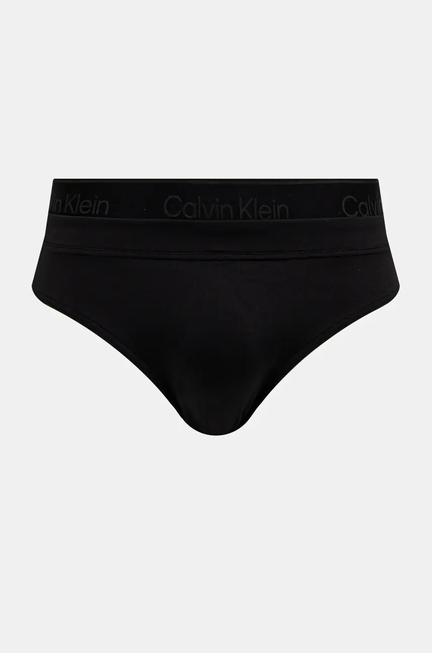Plavky Calvin Klein čierna farba, KM0KM01117