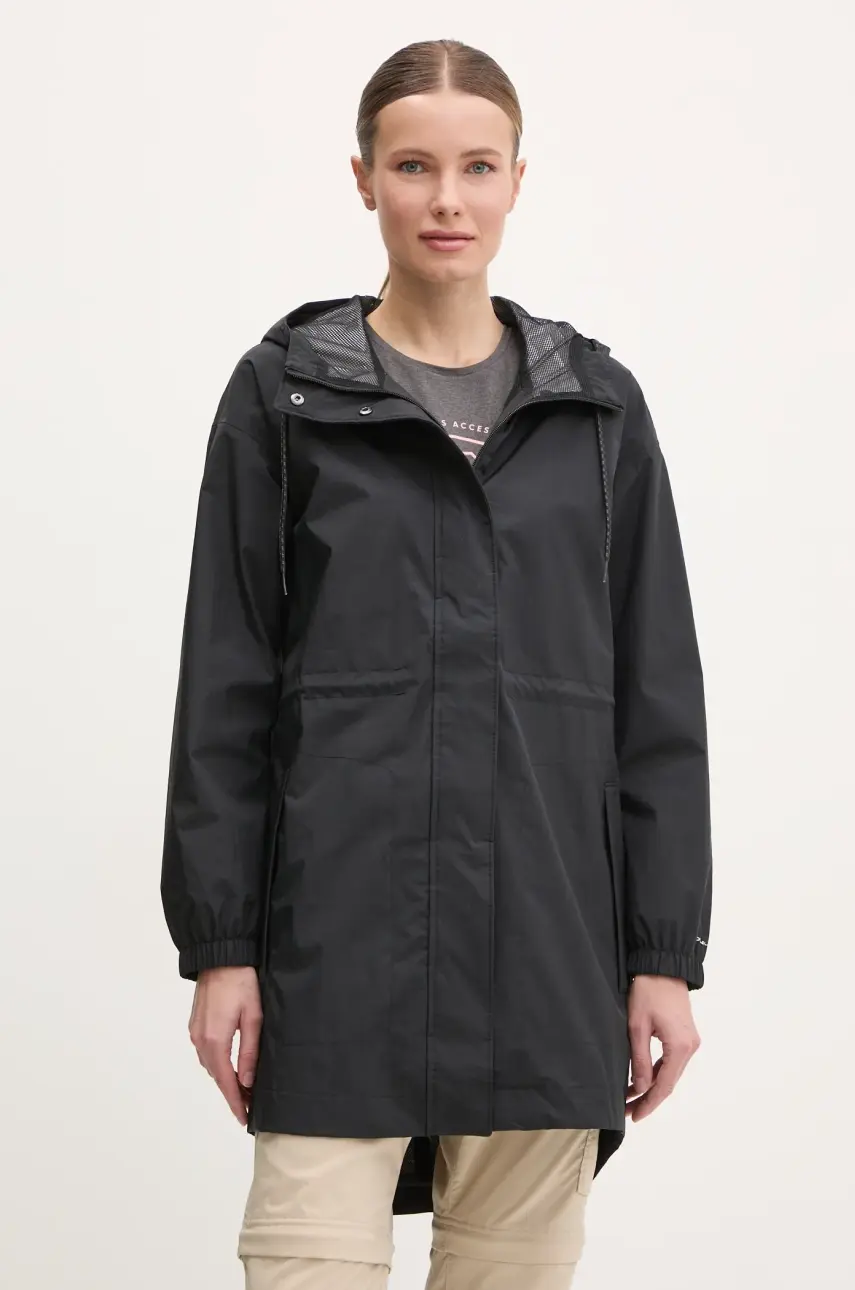 Turistická bunda Columbia Splash Side II čierna farba, 2116421