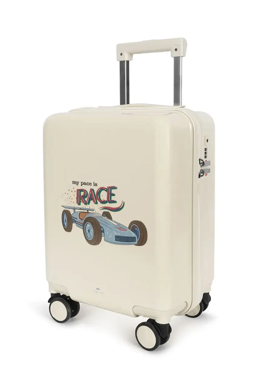 Detský kufrík Konges Sløjd TRAVEL SUITCASE béžová farba, KS102335