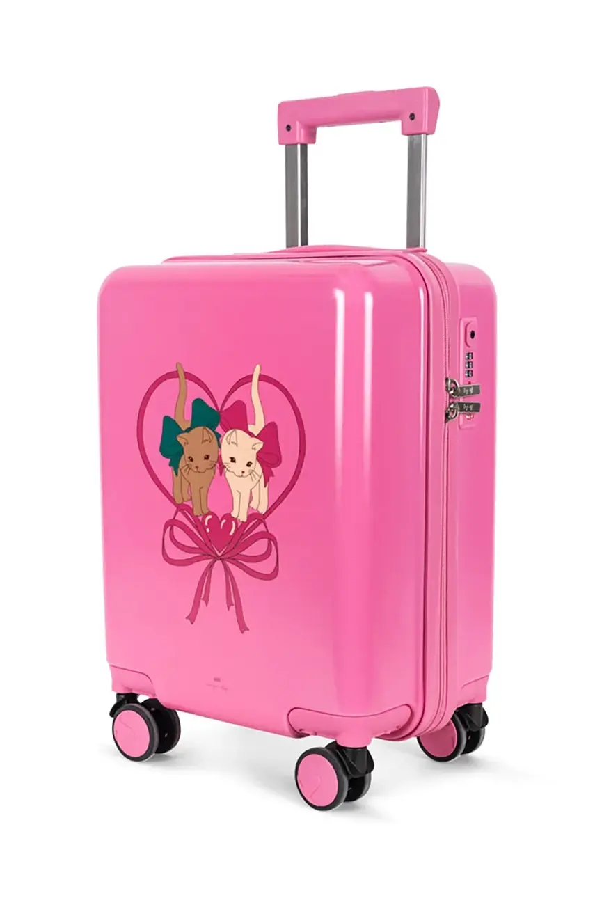 Detský kufrík Konges Sløjd TRAVEL SUITCASE ružová farba, KS102335
