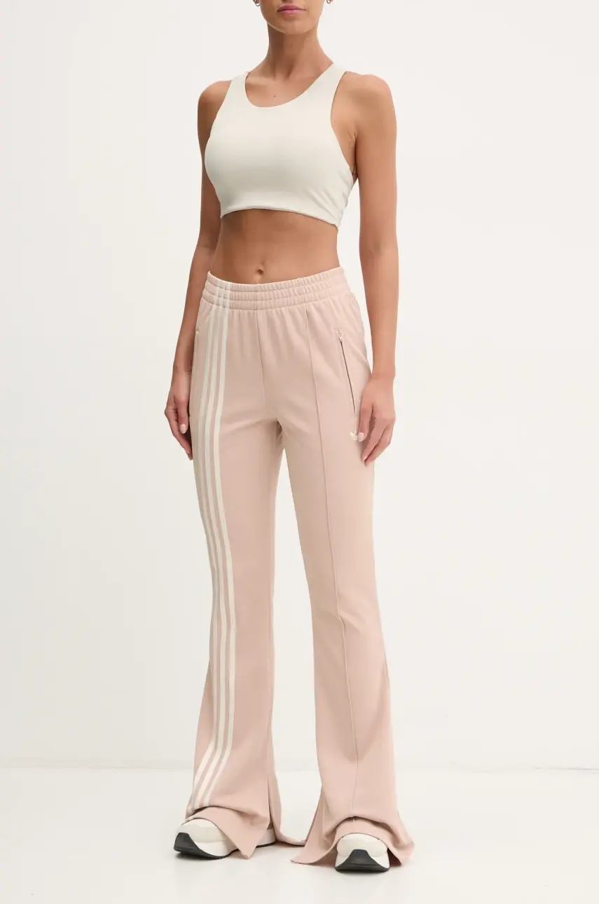 Tepláky adidas Originals Firebird béžová farba, s nášivkou, JJ0935