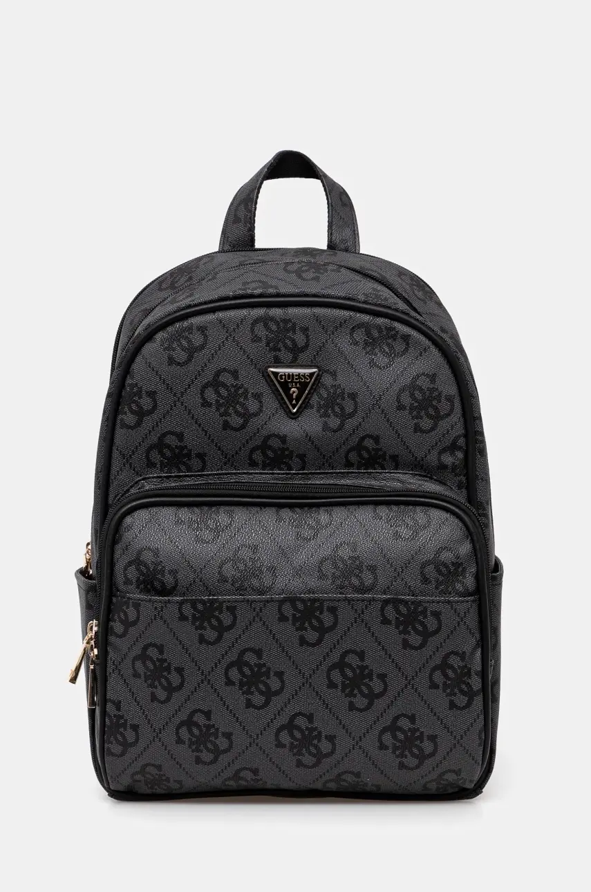 Ruksak Guess BERTA dámsky, šedá farba, veľký, vzorovaný, TWO868 89900