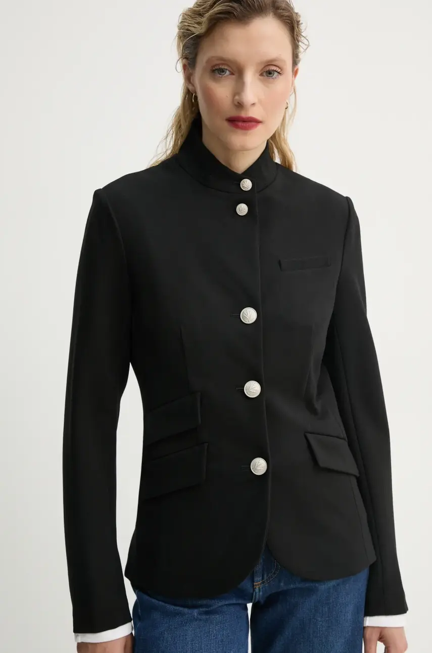 Sako Rag & Bone čierna farba, jednoradová, jednofarebná, WAW23S4026A926