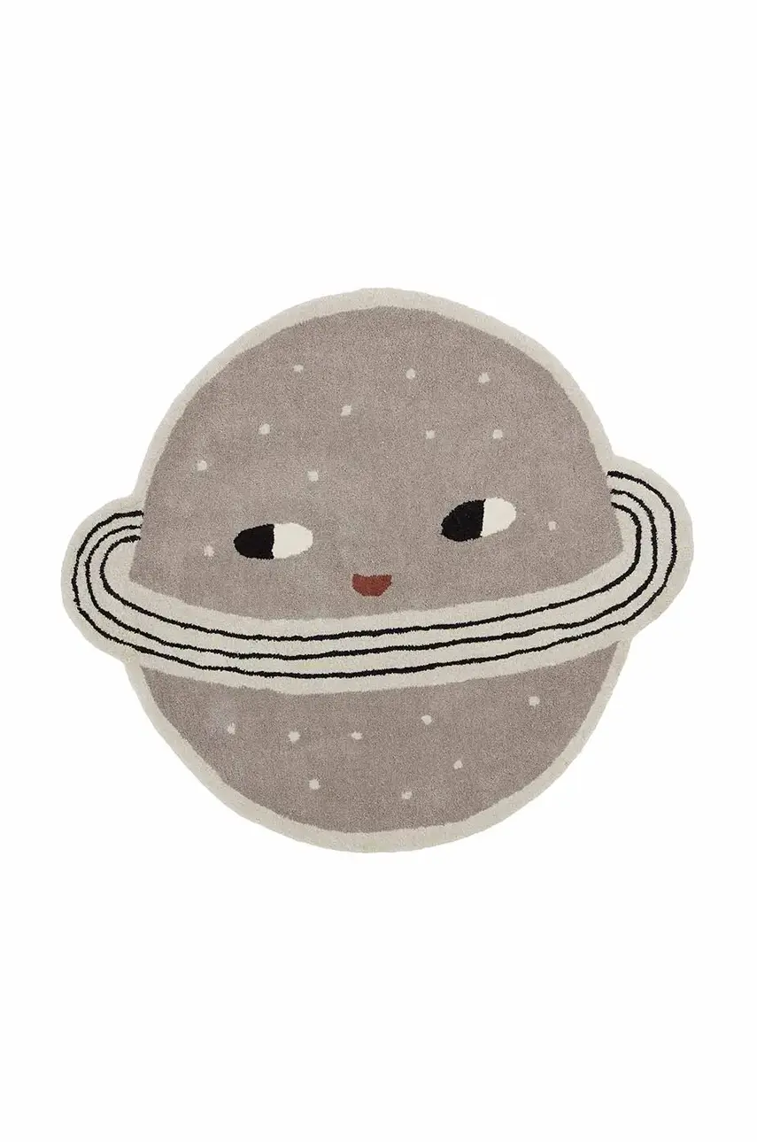 Vlnený koberec OYOY Planet béžová farba