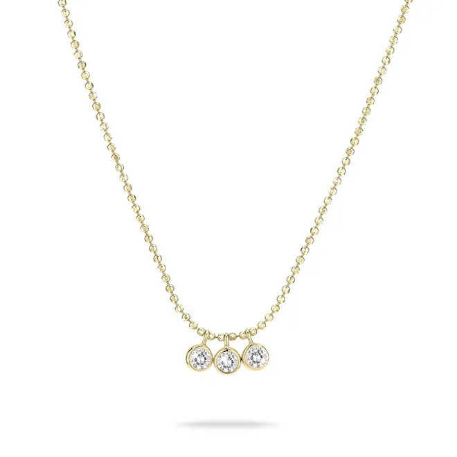 Tamaris Pozlátený náhrdelník so zirkónmi Tiny Glimmer TJ-0604-N-45
