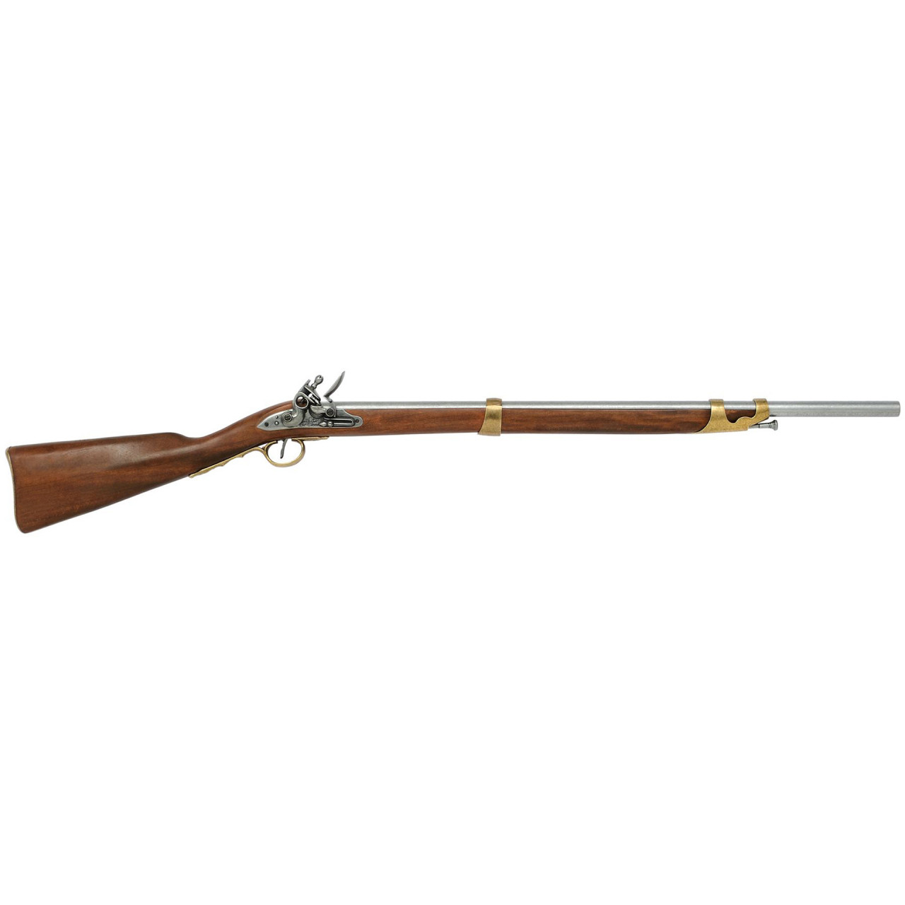 Replika puška francúzska z roku 1806 - hnedá-strieborná