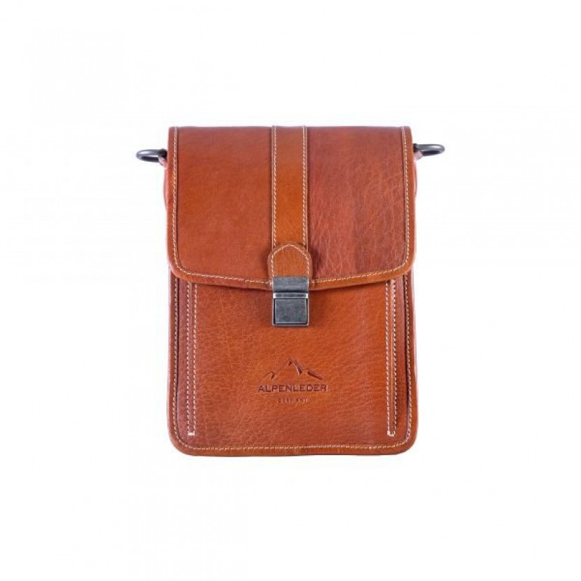 Taška cez rameno Alpenleder Galieleo - svetlo hnedá