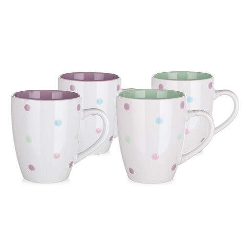 Banquet Hrnček keramický Punto 370 ml, 4 ks