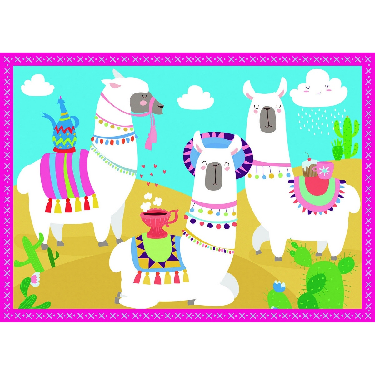 TREFL Puzzle Veselé lamy 4v1 (35,48,54,70 dílků)