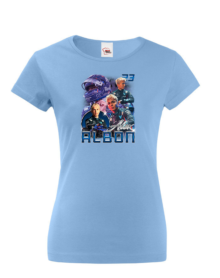 Dámské tričko s oblíbeným závodníkem F1 - Alexem Albonem - pro fanoušky motosportu
