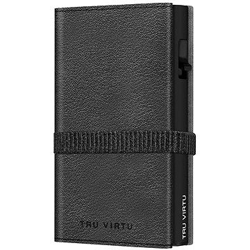 Tru Virtu peňaženka Click & Slide Strap Cross Nappa Black Black/Black