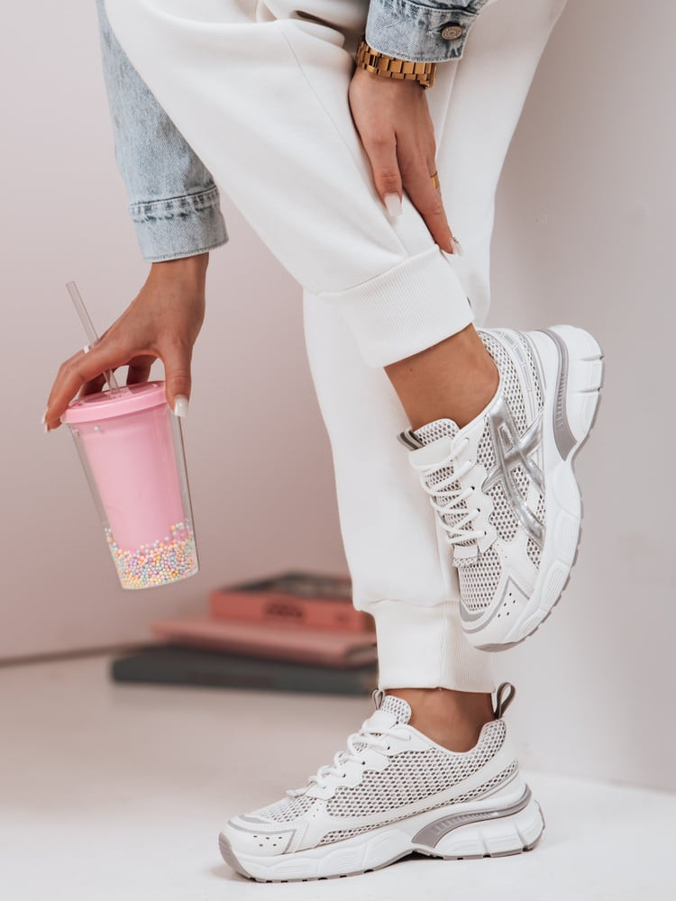 Sneakersy damskie DYNAMICA srebrne Dstreet