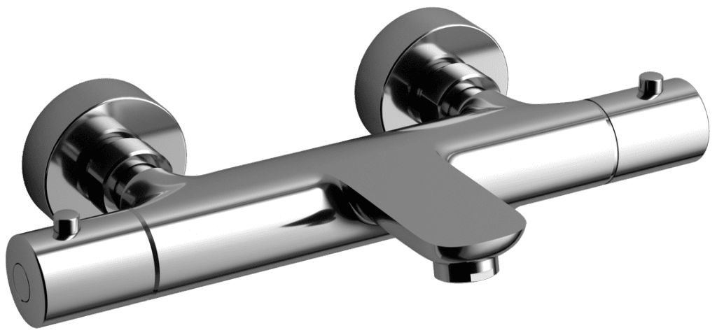 SAPHO - KIMURA Nástenná vaňová termostatická batéria, chróm KU210