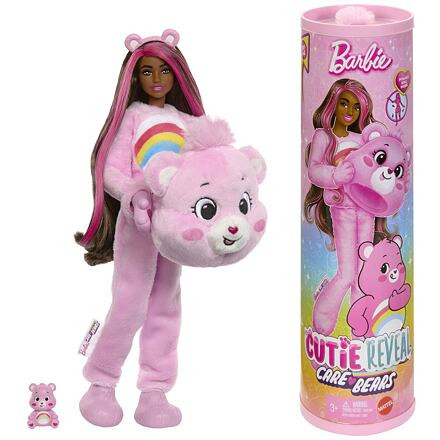 Mattel Barbie CUTIE REVEAL BARBIE A PÉČE MACKO - RUŽOVÁ