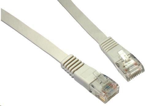 Solarix Patch kábel plochý CAT5E UTP LSOH 7m sivý non-snag-proof C5E-111GY-7MB