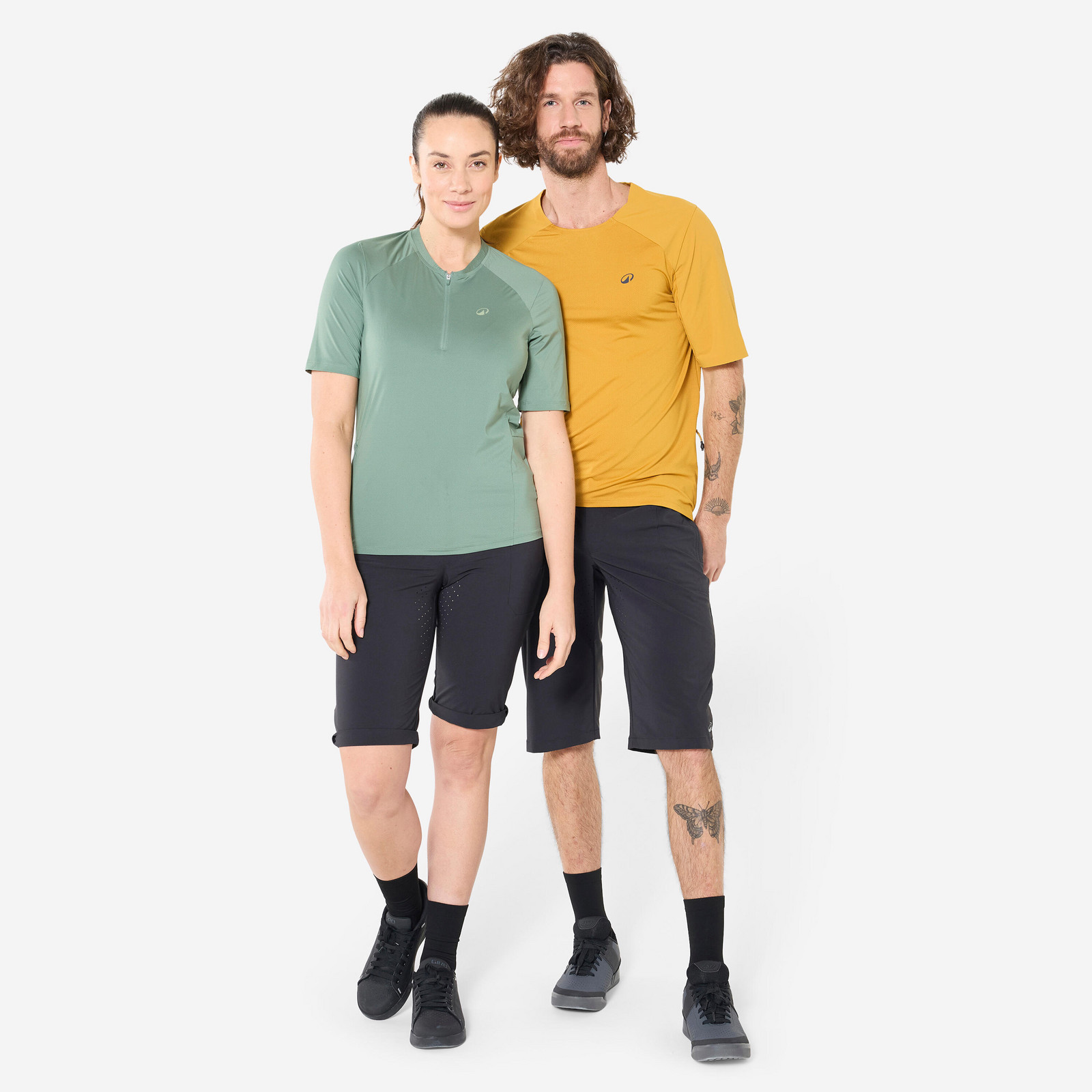 Unisex priedušné cyklistické šortky čierne