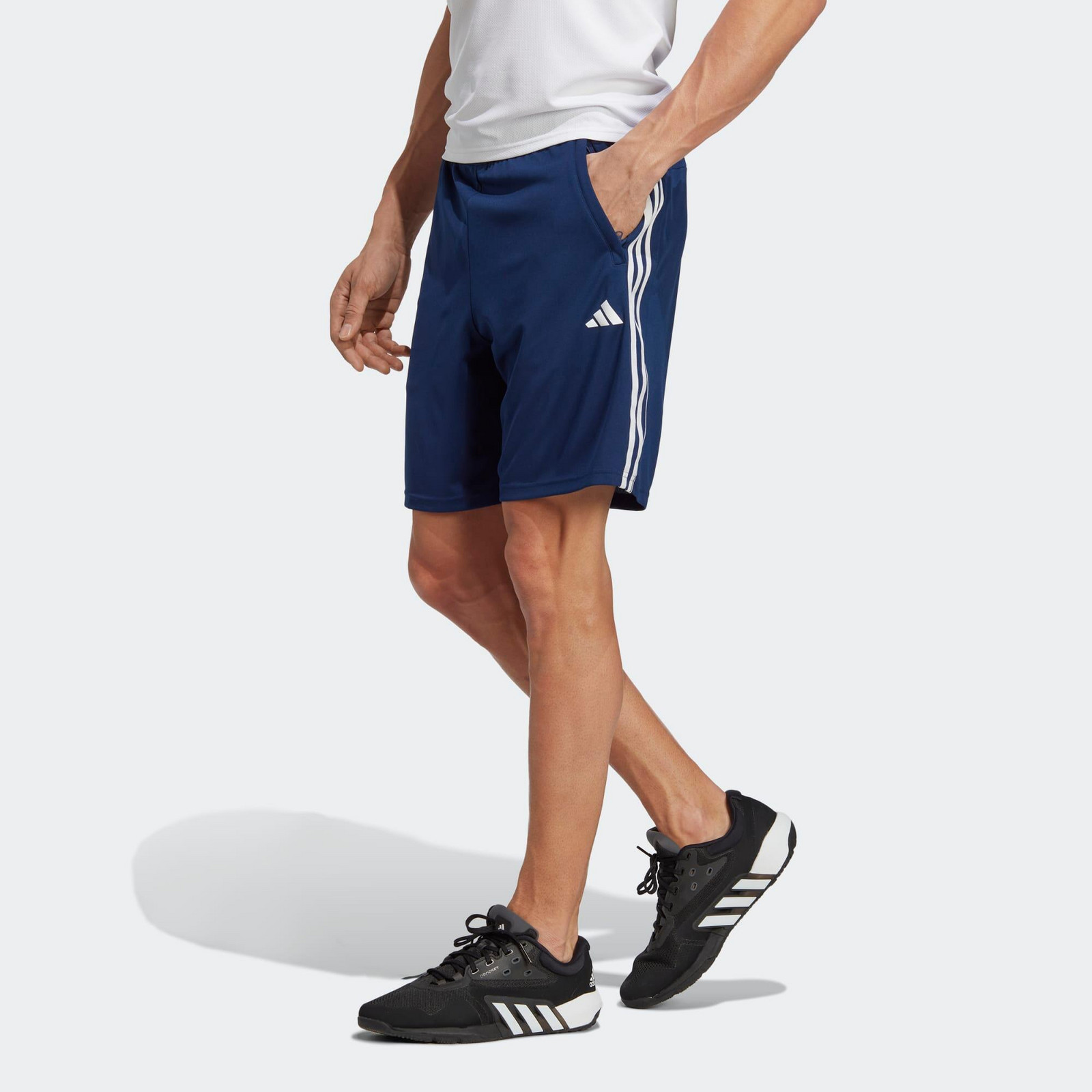 ADIDAS pánske šortky na fitness modré