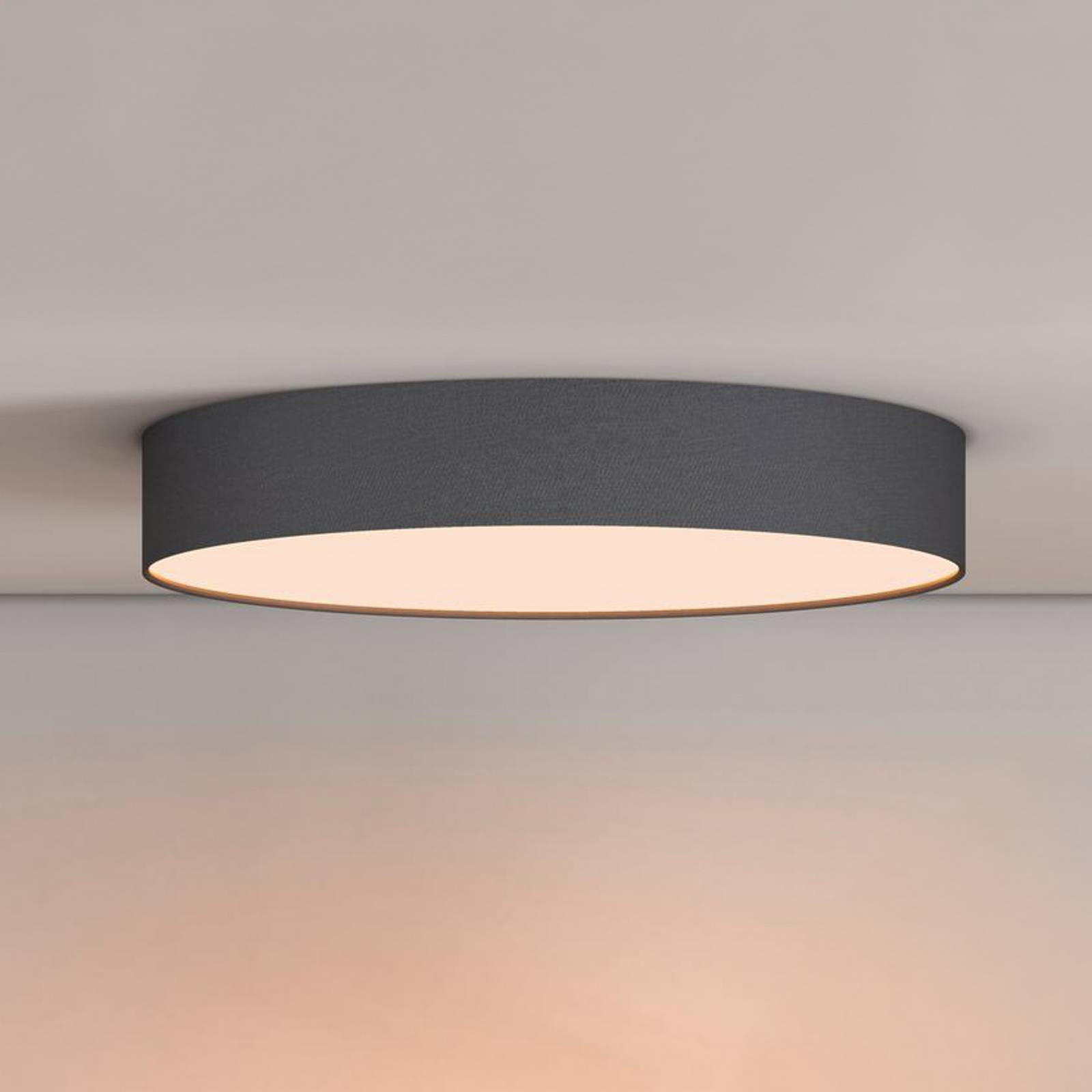 Calex Smart LED stropné svetlo Fabric, Ø 40 cm, RGBW, stmievateľné