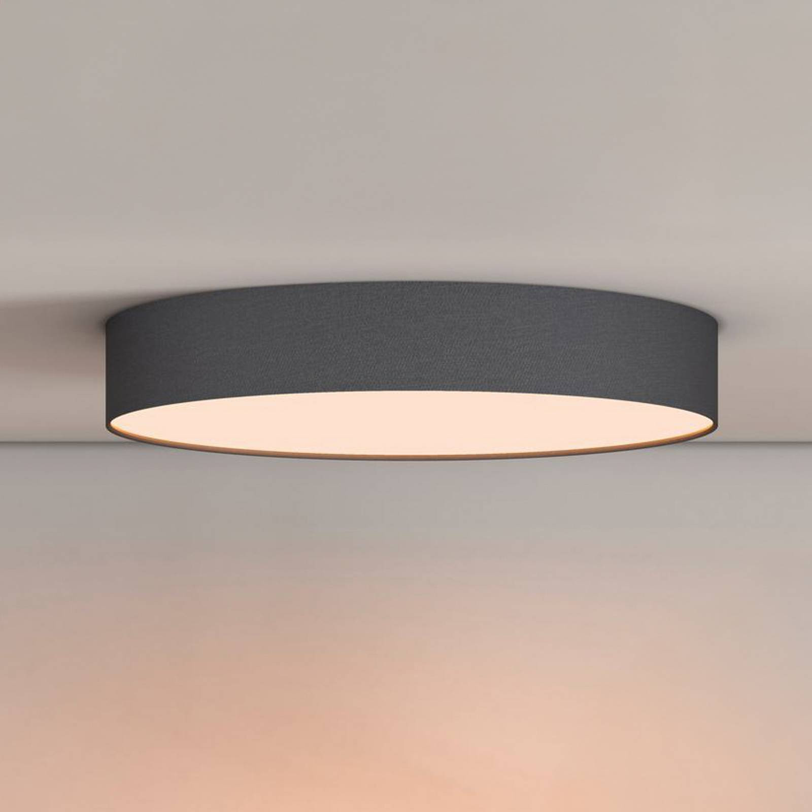 Calex Smart LED stropné svetlo Fabric, Ø 30 cm, RGBW, stmievateľné