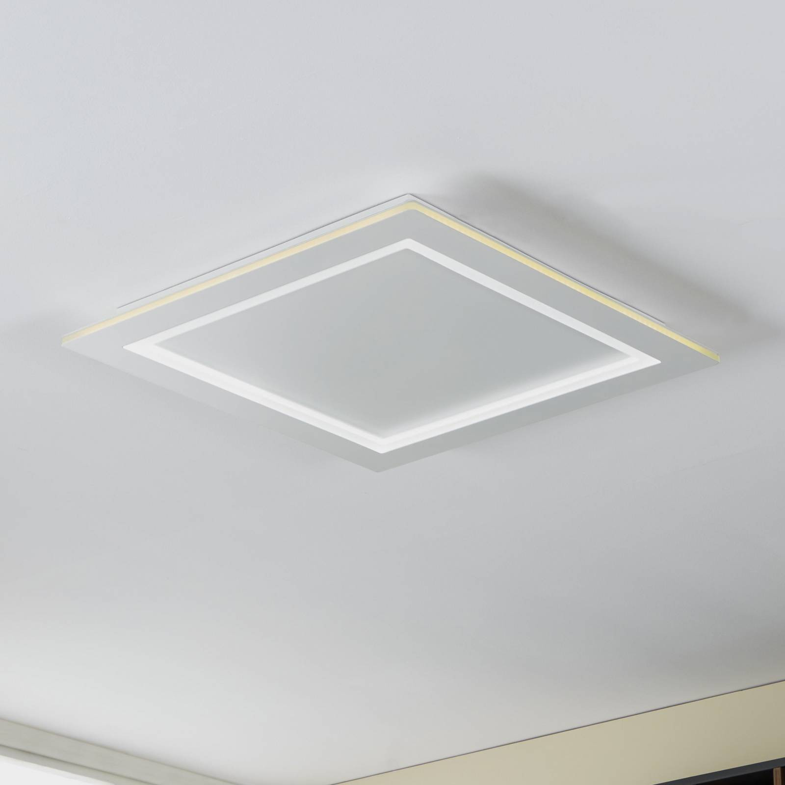 EGLO connect LED stropné svietidlo Padrogiano-Z, 1 svetlo, 60 x 60 cm