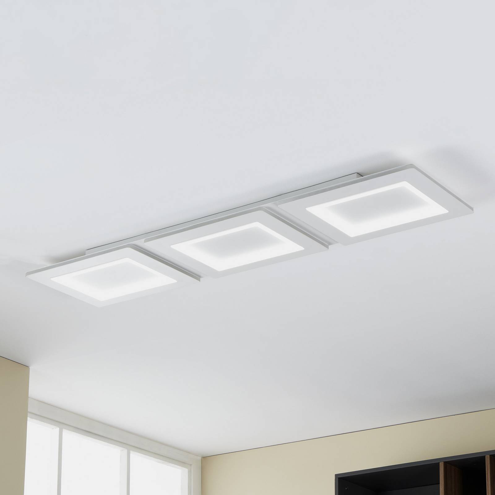 EGLO connect LED stropné svietidlo Padrogiano-Z 3-light, 120 x 30 cm