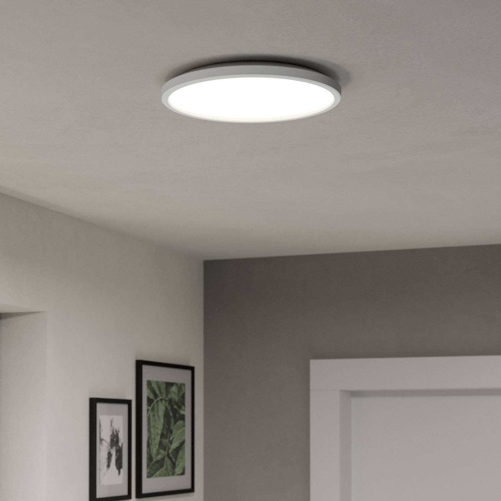 EGLO connect LED stropné svietidlo Rovito-Z, biele, Ø 30 cm