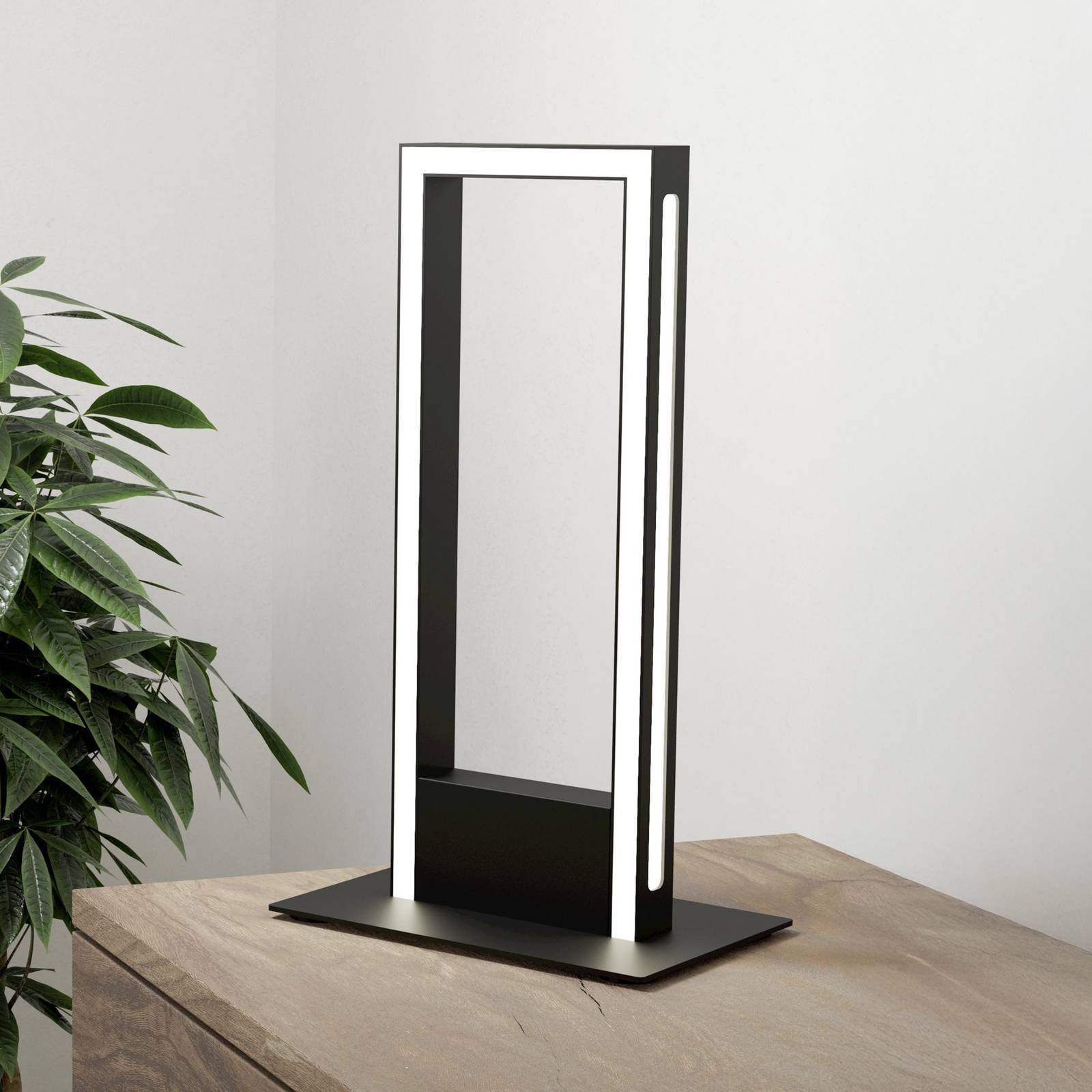 EGLO connect LED stolová lampa Savilanas-Z, čierna, CCT