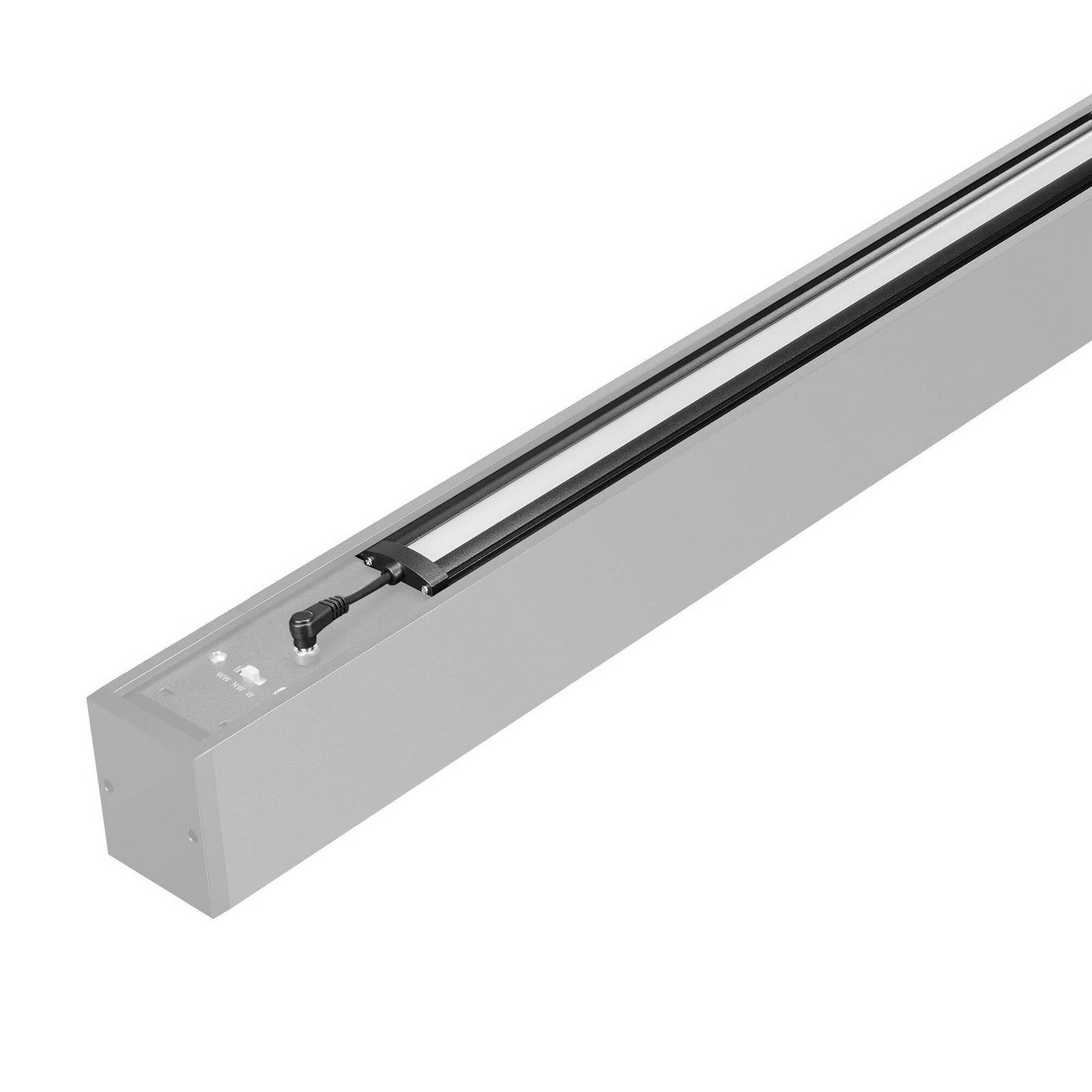 SLC LED modul dopadajúceho svetla Click pre dĺžku 140 cm, čierny, CCT