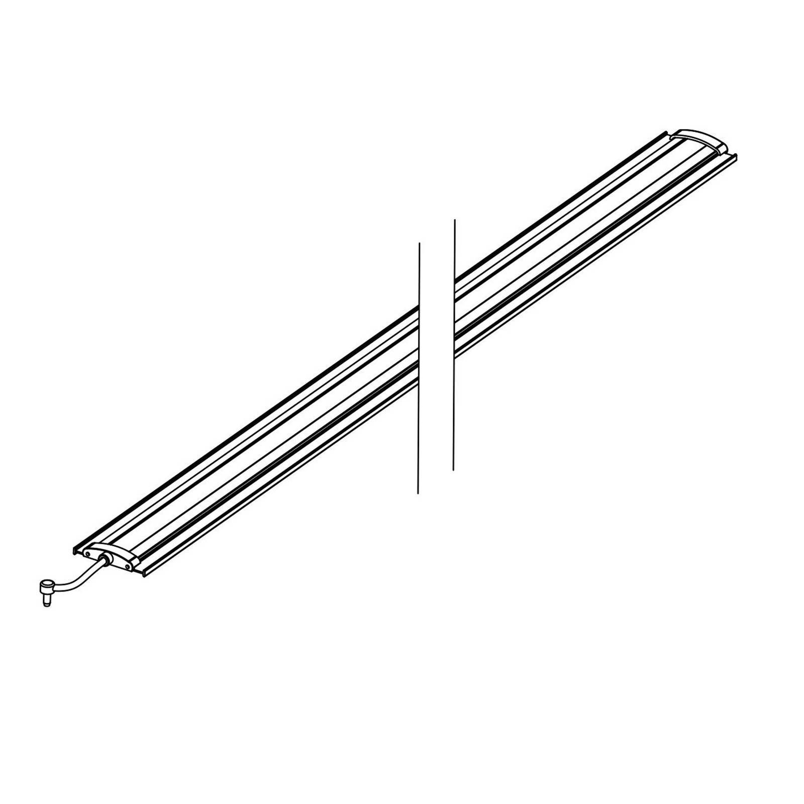 SLC LED modul dopadajúceho svetla Click pre dĺžku 56 cm, čierny, CCT
