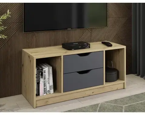 TV stolík Sten 100 cm, dub artisan/grafit%