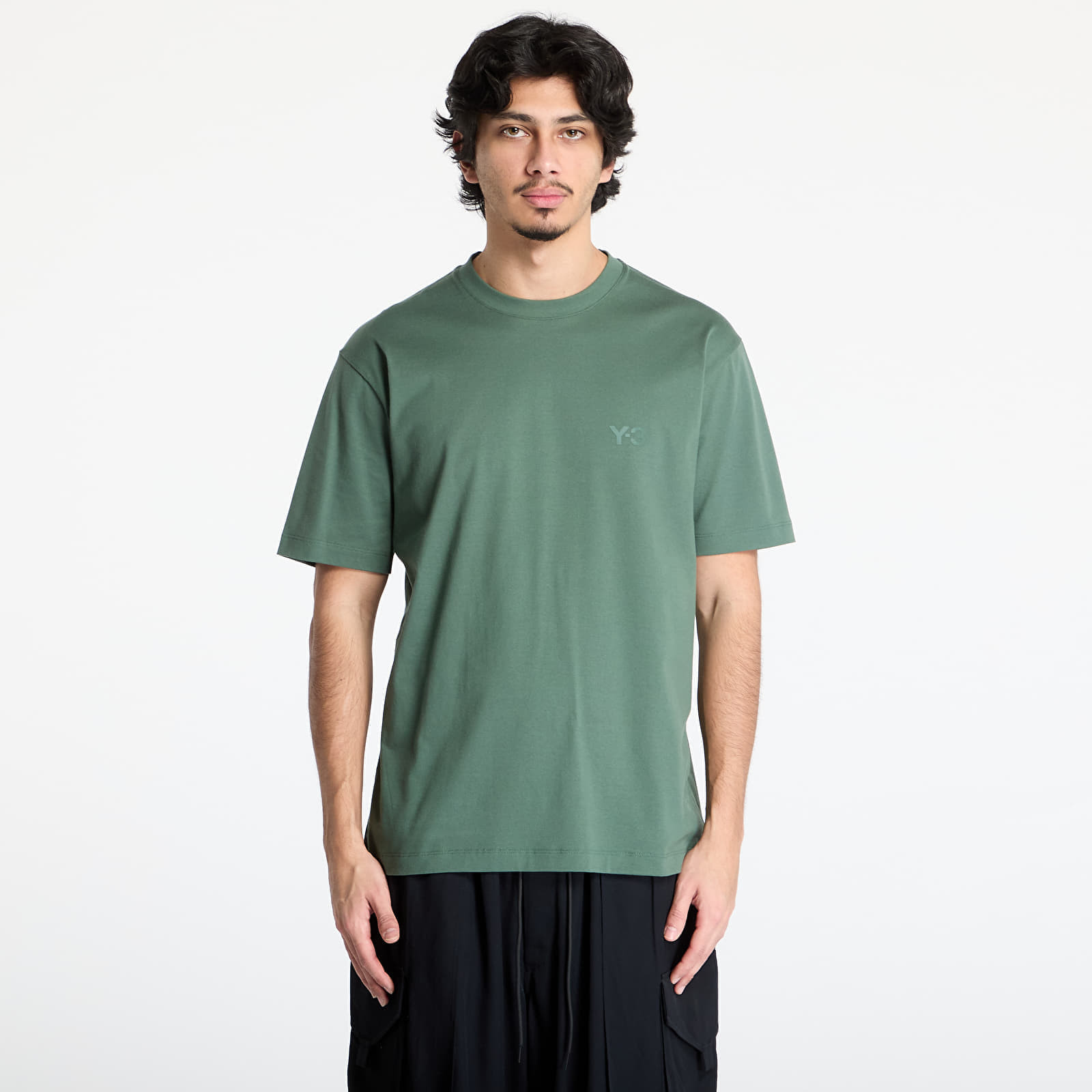 Tričko Y-3 Regular Short Sleeve T-Shirt UNISEX Green Oxide L