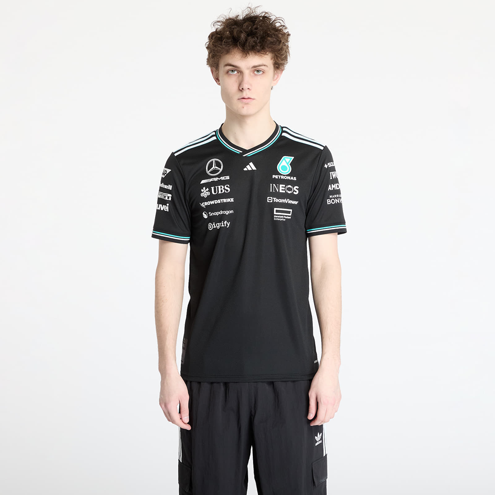 Dres adidas x Mercedes Amg Petronas Formula One Team Driver Authentic Jersey Black/ Black/ White S