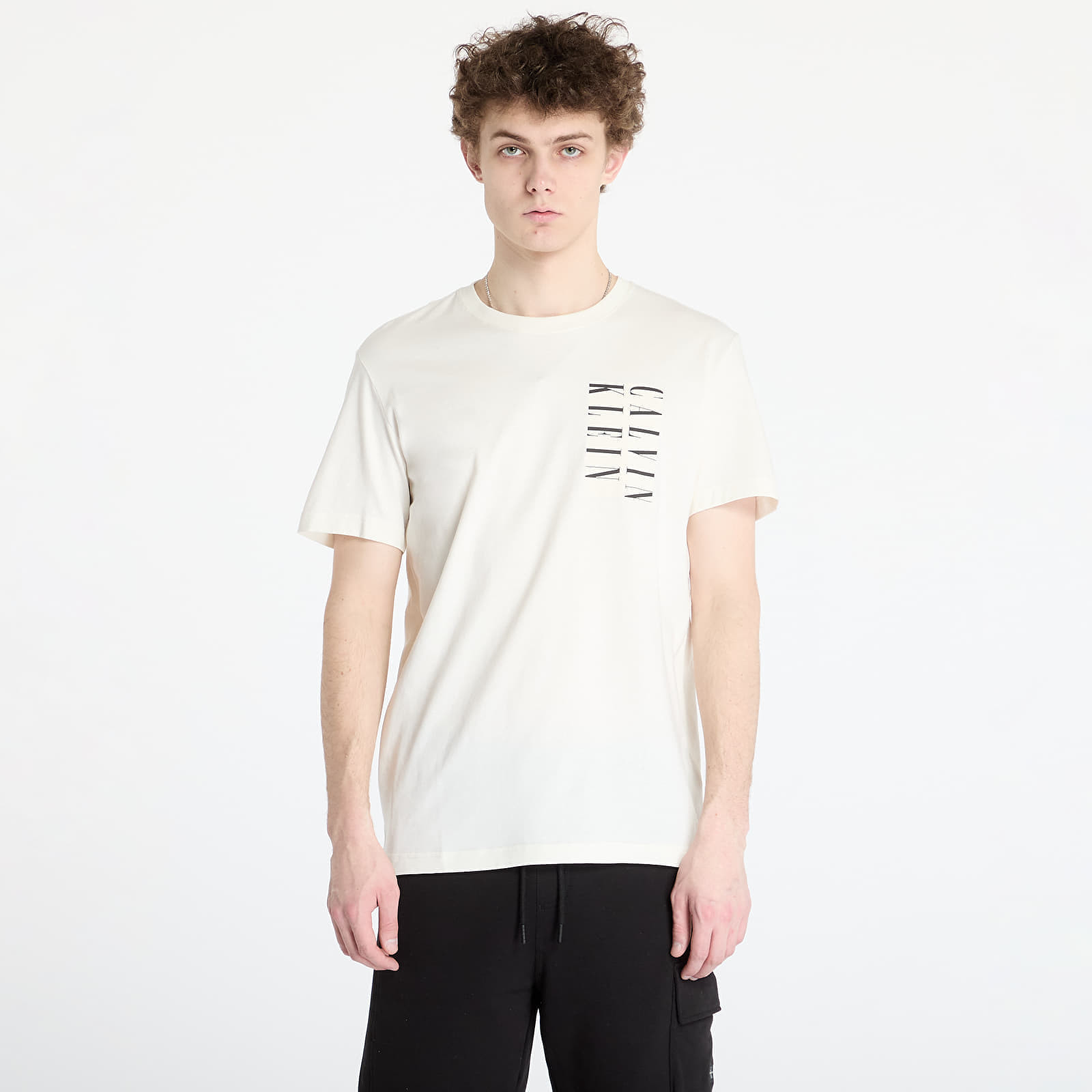 Tričko Calvin Klein Jeans Serif Box Graphic Tee Tofu M