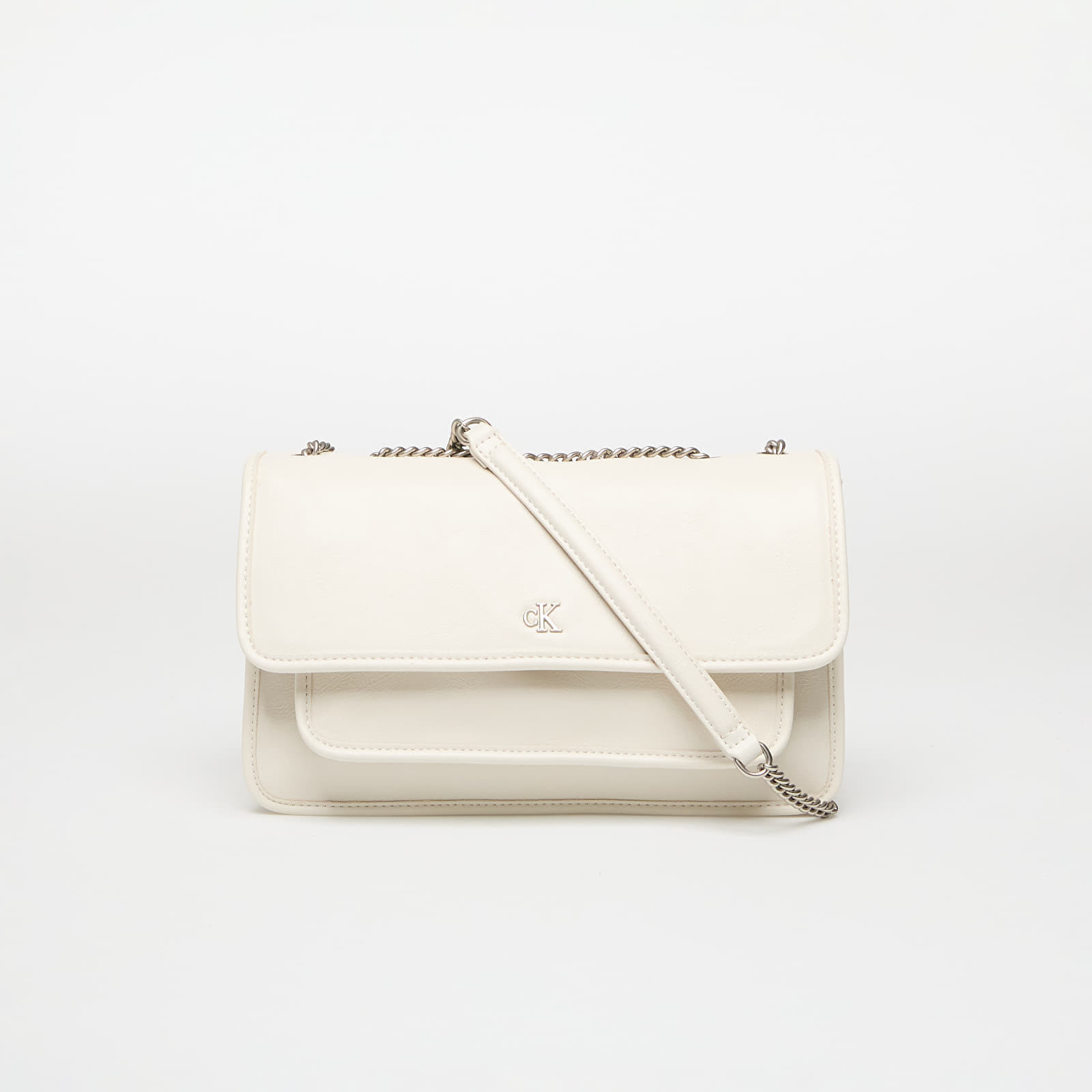 Calvin Klein Jeans Chain Ew Flap Conv Bag Beige Universal