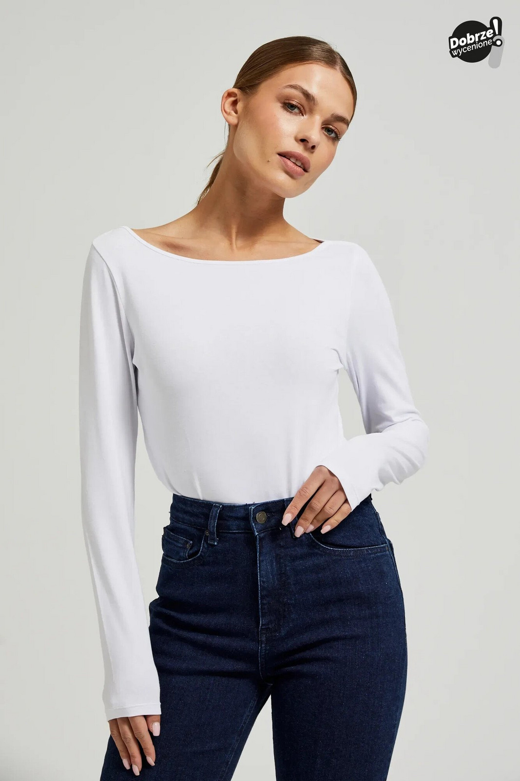 Women's long-sleeved T-shirt MOODO - white