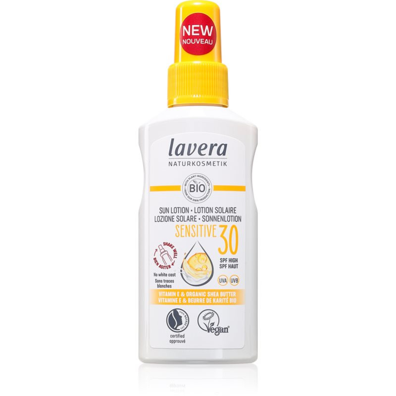 Lavera Sensitive opaľovacie mlieko SPF 30 100 ml