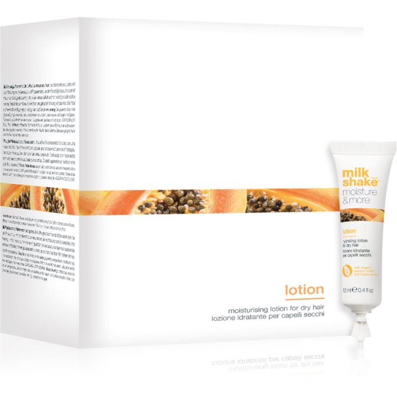 Milk Shake Moisture & More Lotion hydratačné mlieko pre suché vlasy 12x12 ml