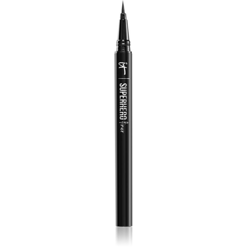 IT Cosmetics Superhero Liquid Eyeliner linka na oči vo fixke pre ženy Black 0.55 ml