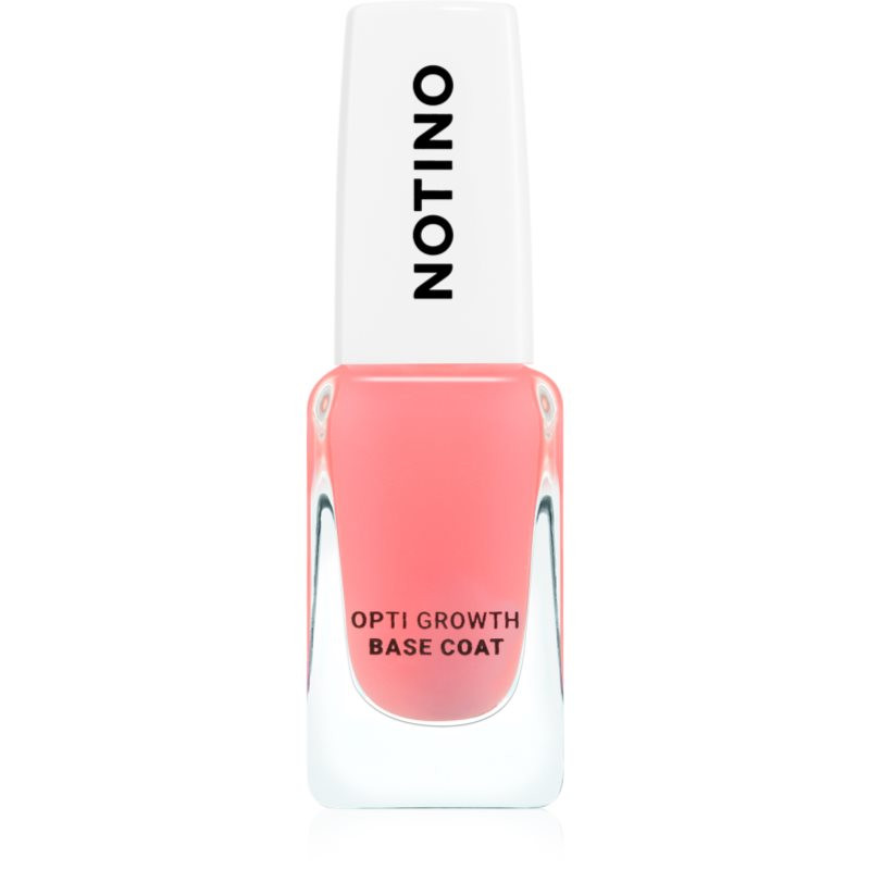 Notino Nail Care Opti Growth Base Coat vyživujúci lak na nechty na rast nechtov 10 ml