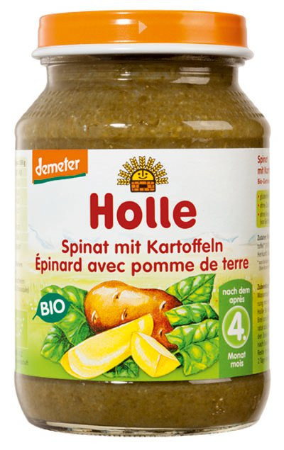 HOLLE bio detská desiata Špenát so zemiakmi 190 g