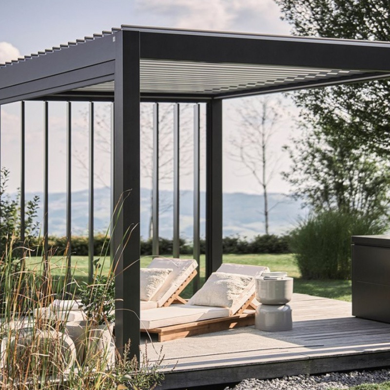 Biohort Pergola šedá / šedá, 3,0 x 3,0 m