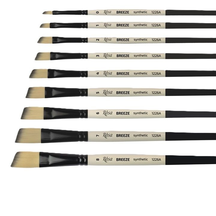 Syntetický uhlový štetec ROSA BREEZE 1226A | Various Sizes